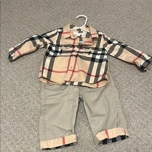 Burberry Kids Matching Set - Beige and Black